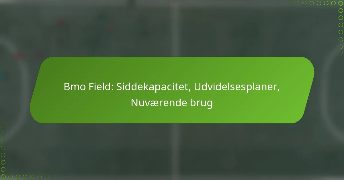 Bmo Field: Siddekapacitet, Udvidelsesplaner, Nuværende brug