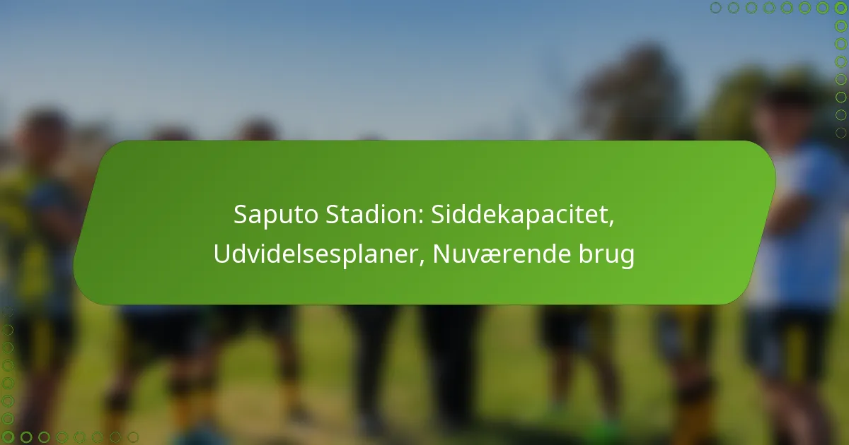 Saputo Stadion: Siddekapacitet, Udvidelsesplaner, Nuværende brug