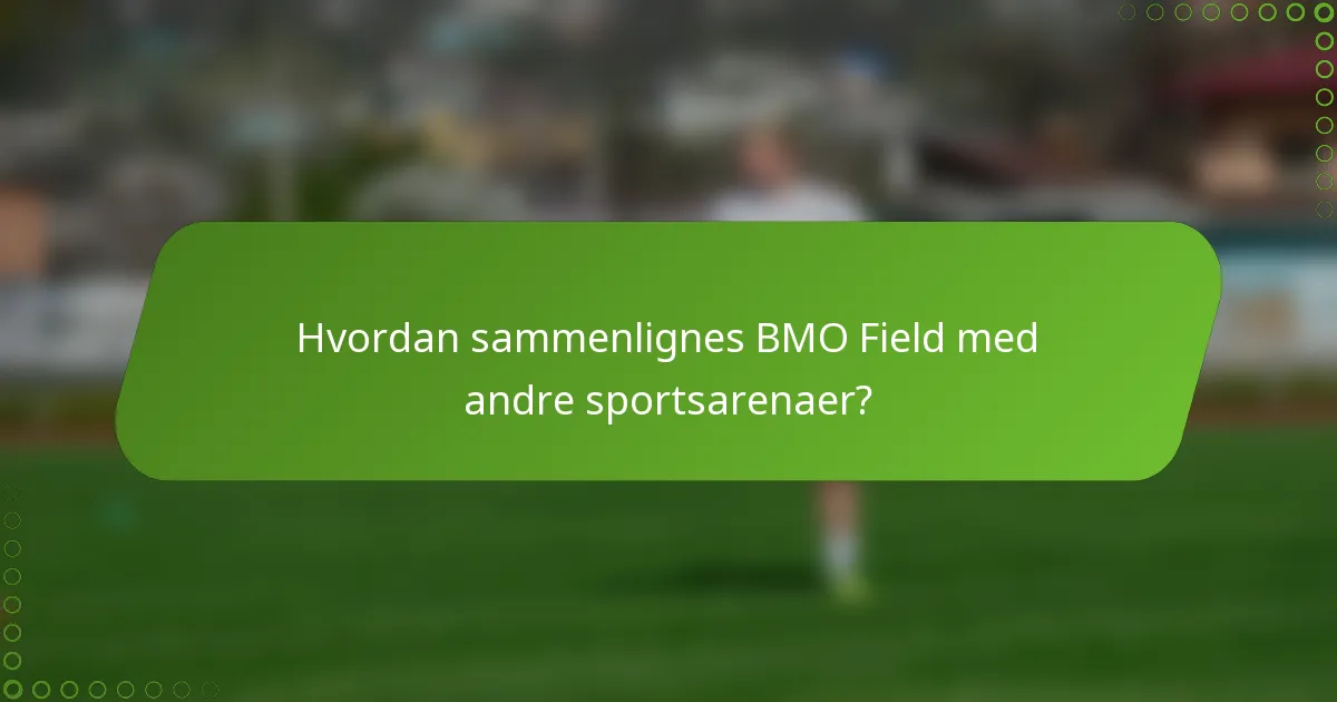 Hvordan sammenlignes BMO Field med andre sportsarenaer?